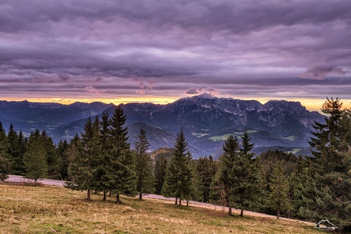 Večer na sedle Roßfeld